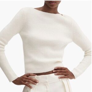 MANGO Boat Neck Rib Sweater - NWT
